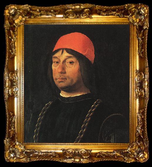 framed  Lorenzo  Costa Giovanni Bentivoglio, ta009-2